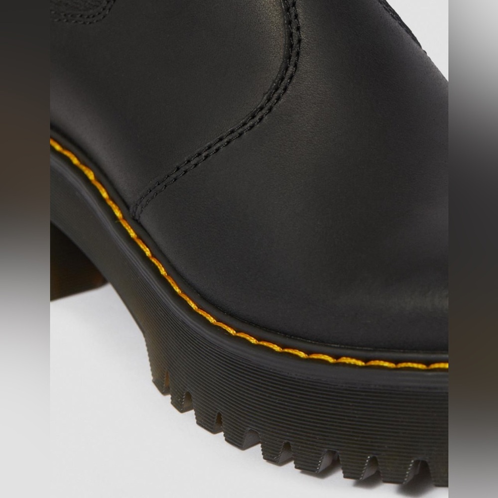 ROMETTY WYOMING LEATHER PLATFORM CHELSEA BOOTS - Picture 6 of 10